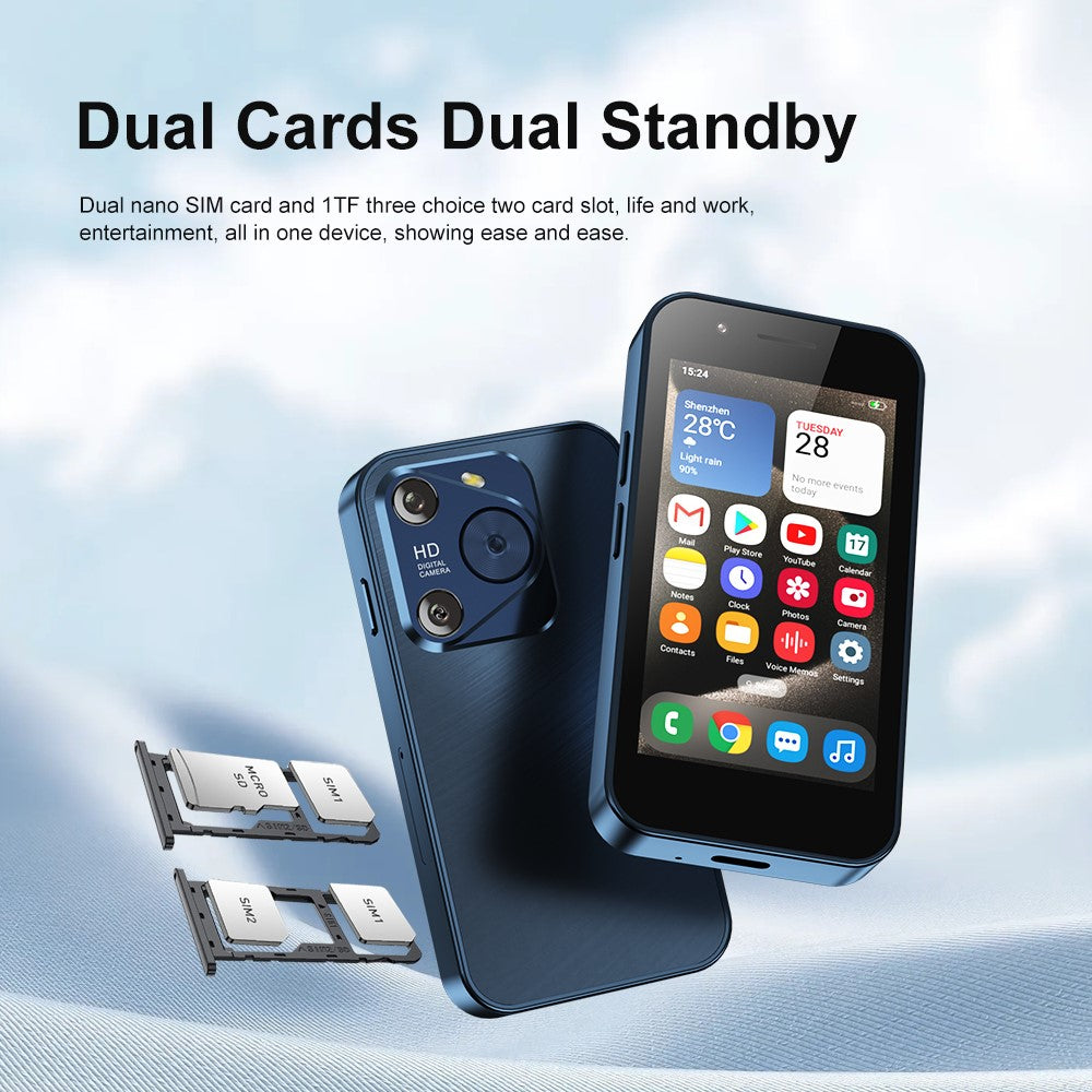 SERVO KING2000 3.0-inch Android 8.1 Smartphone 2+16GB Dual SIM 5MP Camera Mini 3G Cellphone