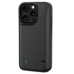 T76 For iPhone 16 Pro Max 6000mAh Extended Battery Phone Kickstand Back Cover Charging Case