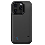 T76 For iPhone 16 Pro Max 6000mAh Extended Battery Phone Kickstand Back Cover Charging Case