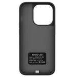 T76 For iPhone 16 Pro Max 6000mAh Extended Battery Phone Kickstand Back Cover Charging Case