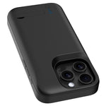 T76 For iPhone 16 Pro Max 6000mAh Extended Battery Phone Kickstand Back Cover Charging Case