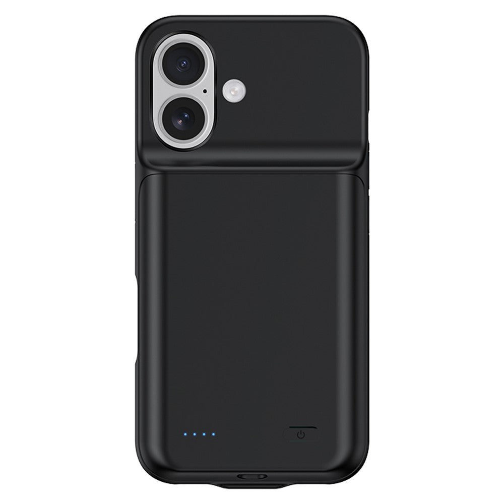 For iPhone 16 Battery Case 7000mAh Rechargeable Full Protection Soft Edge Phone Charger Case