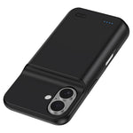 For iPhone 16 Battery Case 7000mAh Rechargeable Full Protection Soft Edge Phone Charger Case