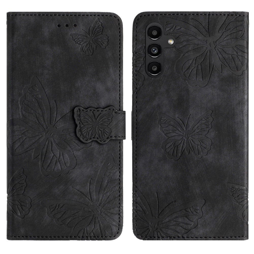 Til Samsung Galaxy A36 5G Etui Sommerfugledesign Flip Wallet Læder Telefoncover Skin-Touch
