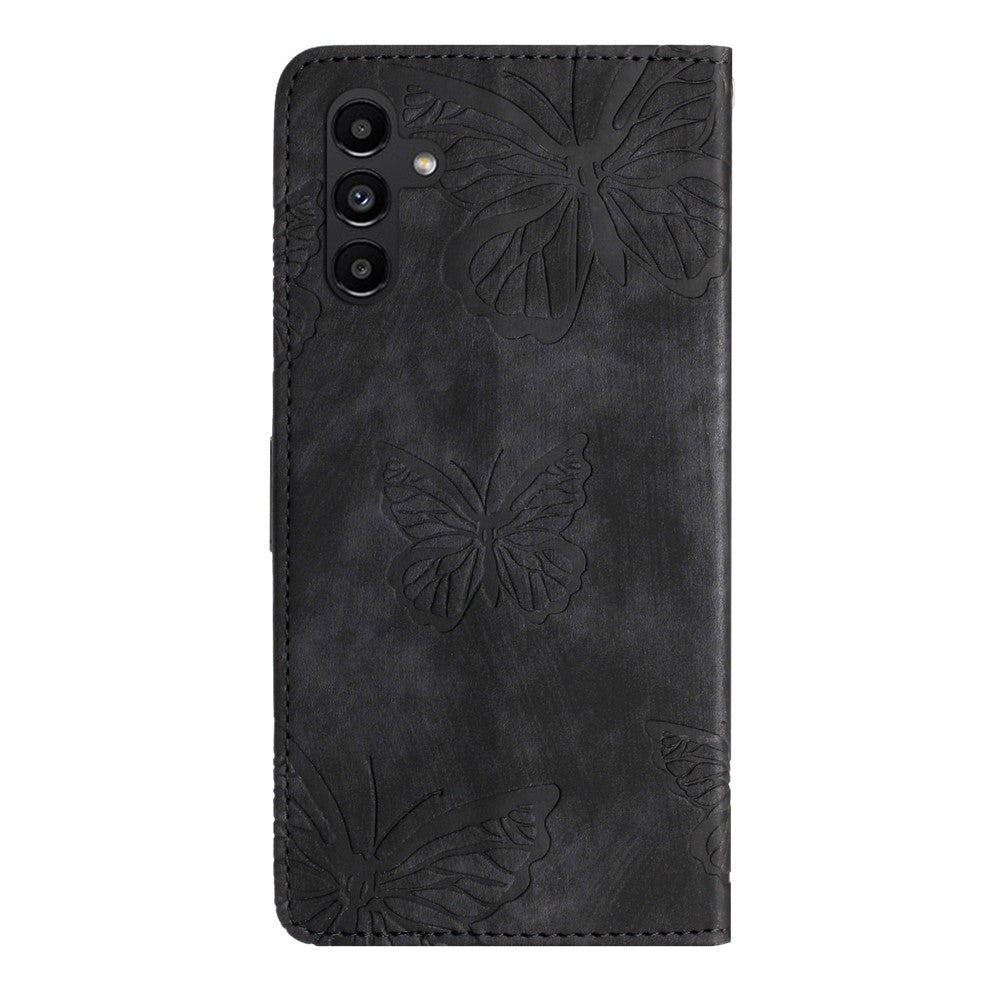 Til Samsung Galaxy A36 5G Etui Sommerfugledesign Flip Wallet Læder Telefoncover Skin-Touch