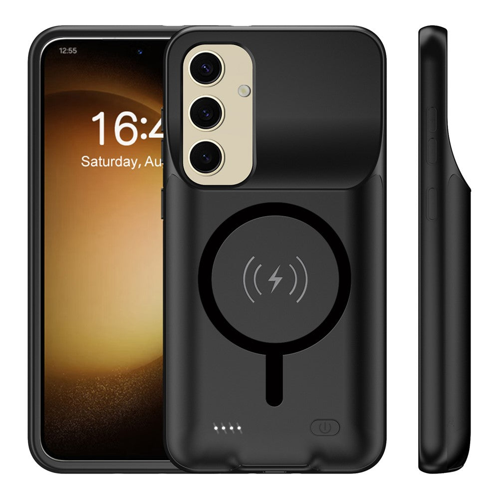 For Samsung Galaxy S25+ TPU Edge Charging Case 10000mAh Extended Battery Magnetic Case