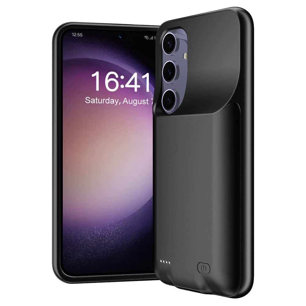 Til Samsung Galaxy S25 TPU Opladercover 6500mAh Batteripakke Genopladelig Powerbank