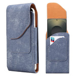 7.2 inch Phone Case Holster for Huawei Mate 40 Lite  /  Mate 20 X  /  Xiaomi Mi Max , Jeans Cloth Texture Belt Clip Leather Bag with Card Slot