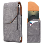 7.2 inch Phone Case Holster for Huawei Mate 40 Lite  /  Mate 20 X  /  Xiaomi Mi Max , Jeans Cloth Texture Belt Clip Leather Bag with Card Slot