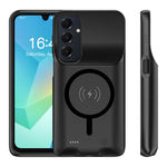 E10S For Samsung Galaxy A16 5G TPU Edge Charging Case 6000mAh Extended Battery Magnetic Case