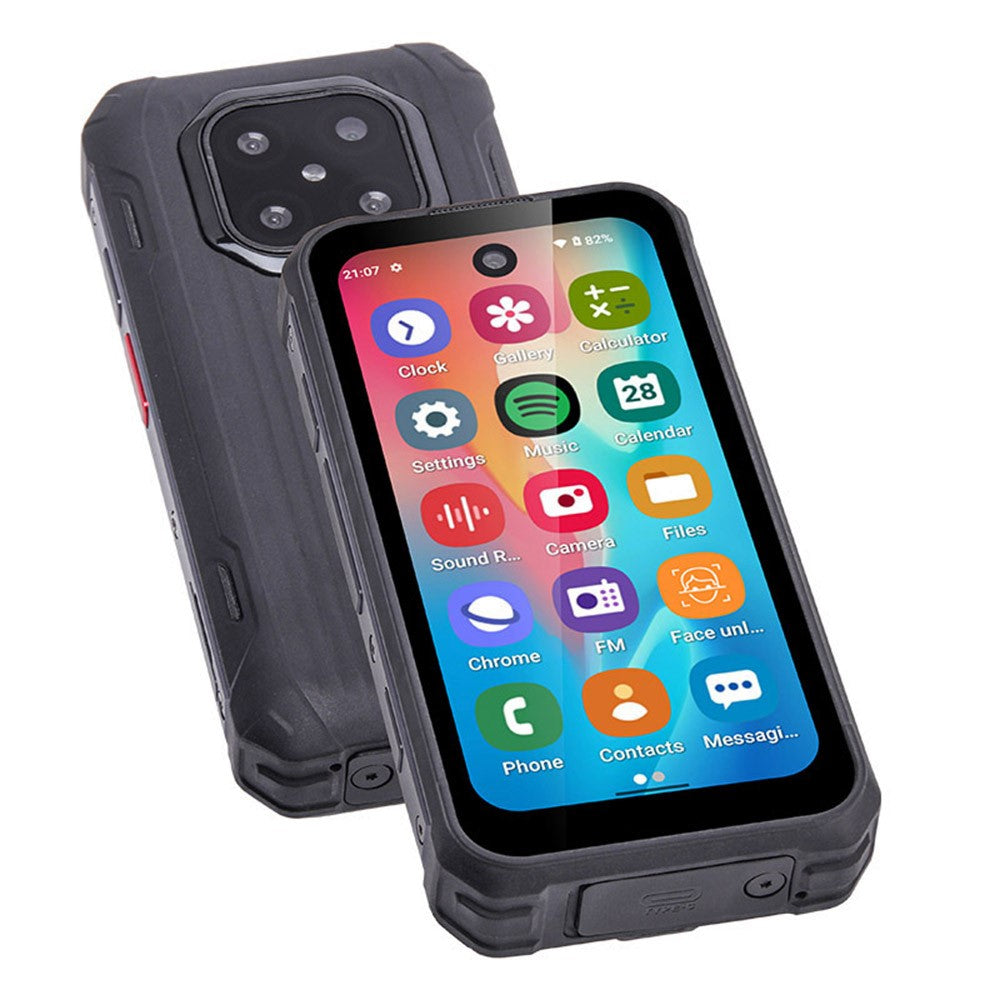 UNIWA R4002 Android 12 4G Smartphone 6GB + 128GB 3,88 Tums Robust Trippelskyddad Minimobil