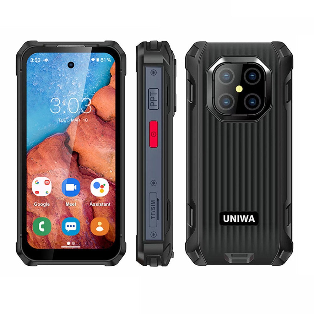 UNIWA R4002 Android 12 4G Smartphone 6GB + 128GB 3,88 Tums Robust Trippelskyddad Minimobil