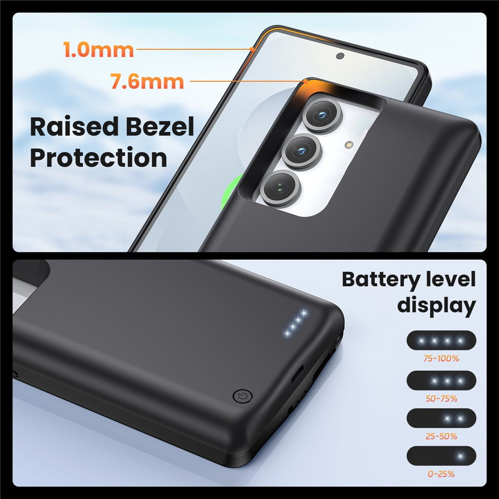 TY-118 För Samsung Galaxy S25 / S24 10000mAh Batterifodral Powerbank Bärbar Laddare Skyddsfodral