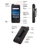 UNIWA F400 Android Rugged Smartphone 4GB+64GB 4.0 Inch 4G Walkie Talkie Waterproof NFC Mobile Phone
