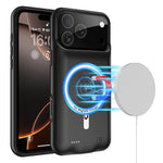 A29S För iPhone 17 Pro mobilladdare Batterifodral Mjuk Kant 6000mAh Powerbank Kompatibel med MagSafe