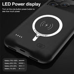 A29S För iPhone 17 Pro mobilladdare Batterifodral Mjuk Kant 6000mAh Powerbank Kompatibel med MagSafe