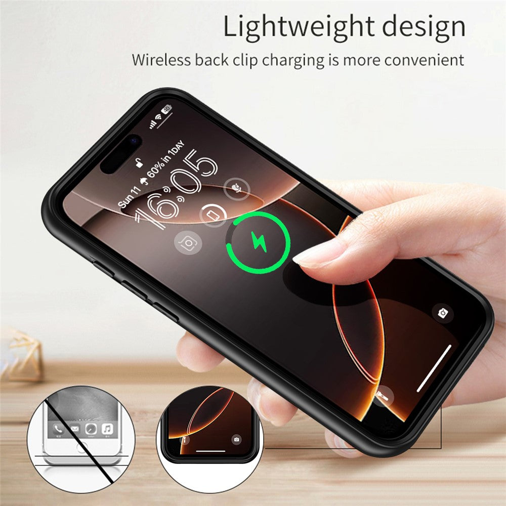 A29S För iPhone 17 Pro mobilladdare Batterifodral Mjuk Kant 6000mAh Powerbank Kompatibel med MagSafe