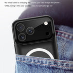 A29S För iPhone 17 Pro mobilladdare Batterifodral Mjuk Kant 6000mAh Powerbank Kompatibel med MagSafe