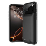 A29S Til iPhone 17 Pro Battericover Blød TPU Kant 6000mAh Genopladeligt Beskyttende Bagcover