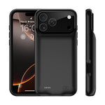 A29S Til iPhone 17 Pro Battericover Blød TPU Kant 6000mAh Genopladeligt Beskyttende Bagcover