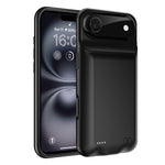 B29 til iPhone Air Battericover, blød TPU-kant, 6000 mAh genopladeligt beskyttende bagcover