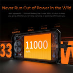 OUKITEL WP53S 4G Rugged Smartphone Unisoc T615 6.52 Inch Mobile Phone with 11000mAh Battery, 4+128GB