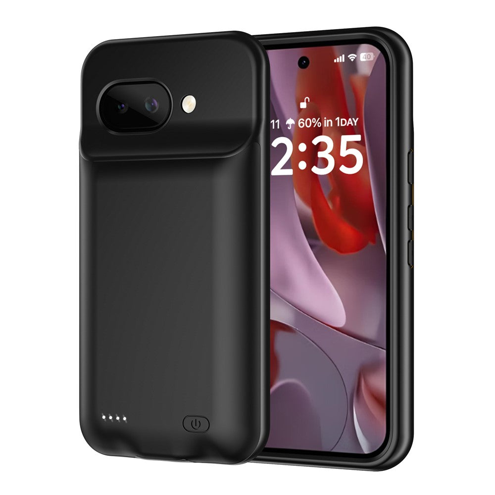 B49 til Google Pixel 9a Telefon Opladercover Blød TPU Kant 6000mAh Beskyttende Bagcover