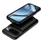B49S For Google Pixel 10 Pro XL / 9 Pro XL Phone Charger Case Soft TPU Edge 6000mAh Protective Back Cover