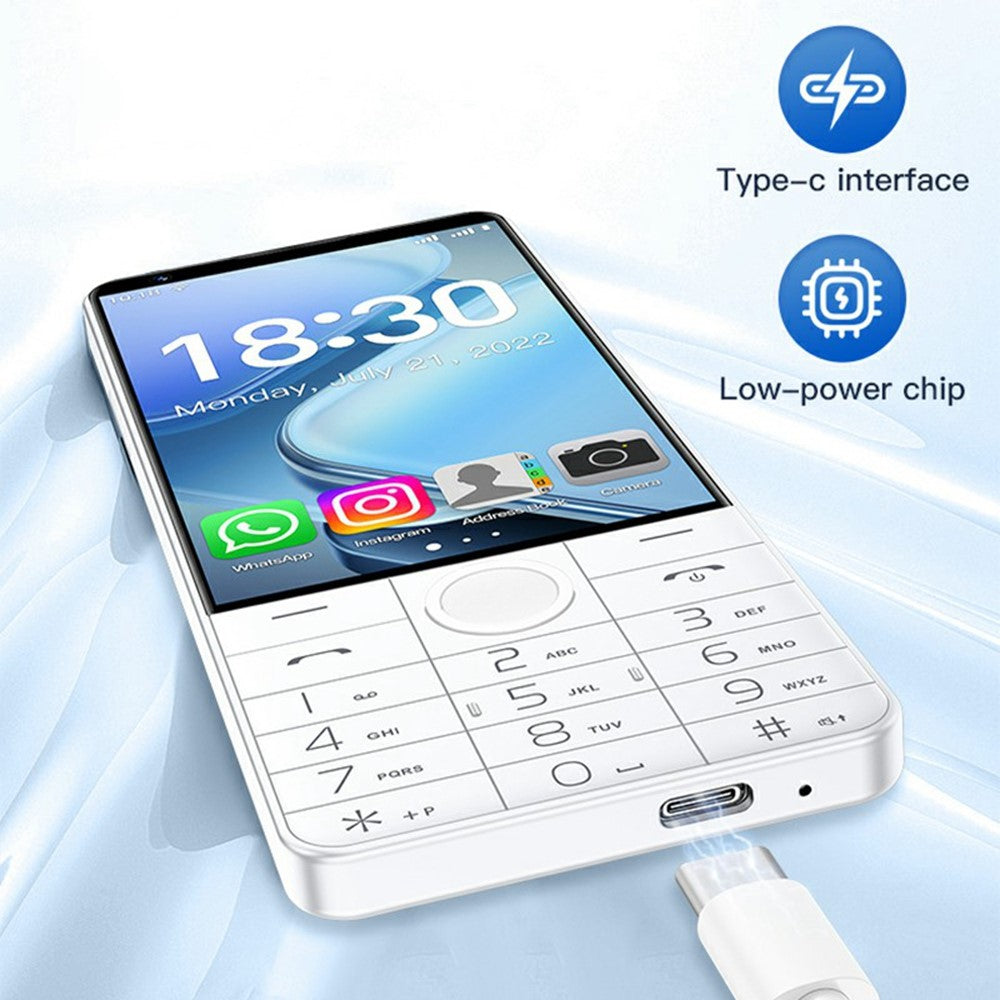 DOOV R70 4 Inch Touch Screen Android 14 4G Smartphone 2600mAh Battery Keypad Cellphone, 6+128GB (without Camera)