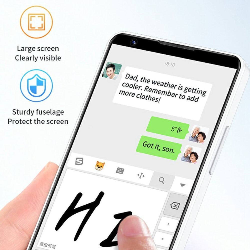 DOOV R70 4 Inch Touch Screen Android 13 4G Smartphone 2600mAh Battery Keypad Cellphone, 6+128GB (with Camera)
