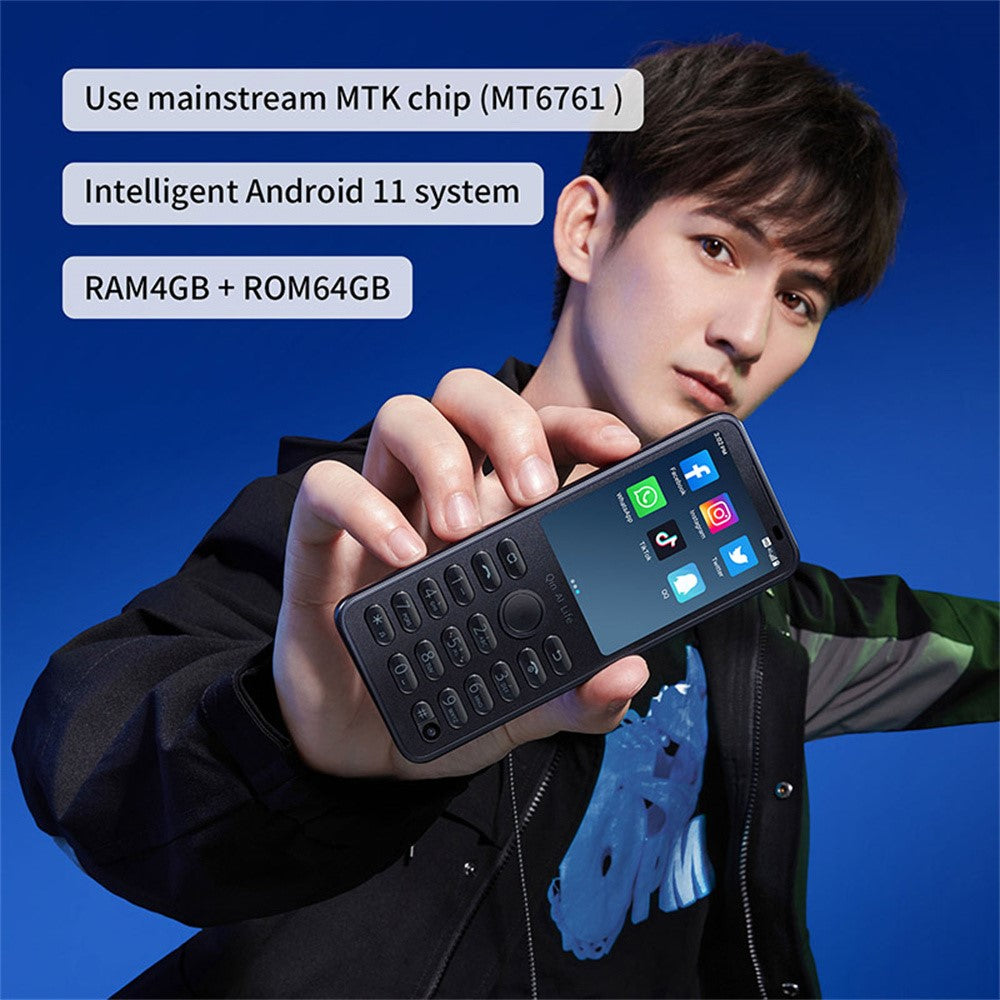 Qin F21 Pro smart knappsatsmobil 5MP bakre + 2MP främre kamera 2,8 tums pekskärm Android 11 mobilmobil, 3GB+32GB