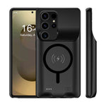 M02 For Samsung Galaxy S26 Ultra TPU Charger Case 6000mAh Extended Battery Magnetic Phone Cover