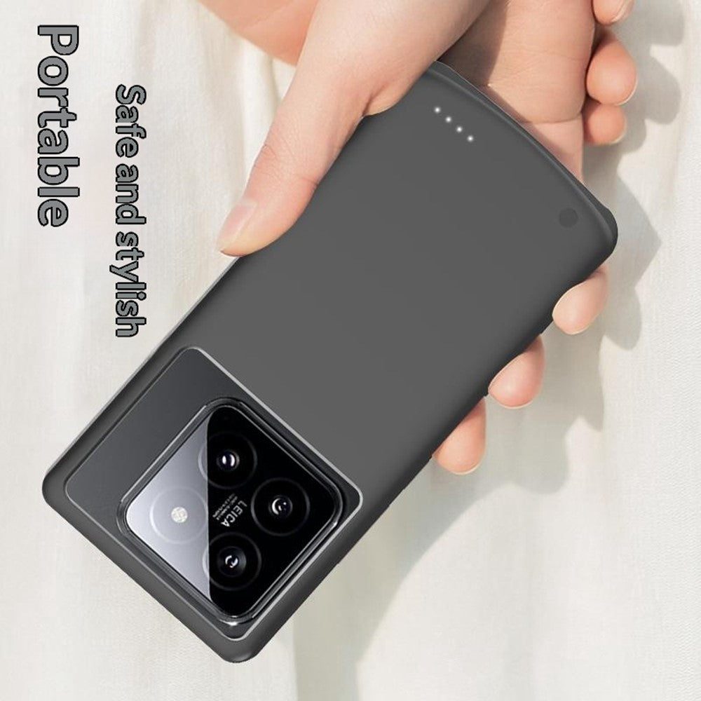Til Xiaomi 14 Pro 10000mAh Battericover Telefon Bærbar Oplader LED Indikator Power Bank