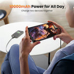 Til Samsung Galaxy S26 10000mAh Battericover Powerbank Beskyttelsescover med LED-indikator