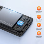 Til Samsung Galaxy S26 10000mAh Battericover Powerbank Beskyttelsescover med LED-indikator