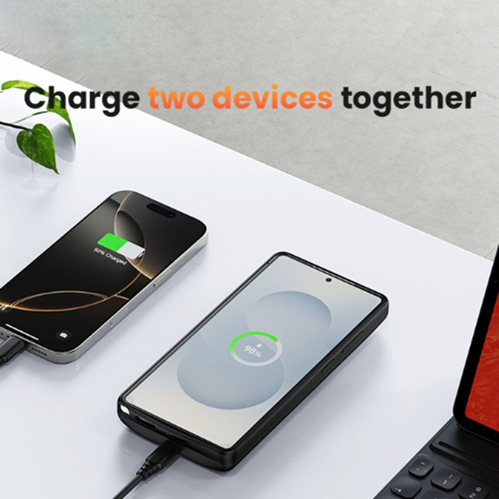 10000mAh Phone Battery Case for Samsung Galaxy S22 Plus  /  S23 Plus Charging Power Bank Battery Pack Protective Cover with LED Indicator