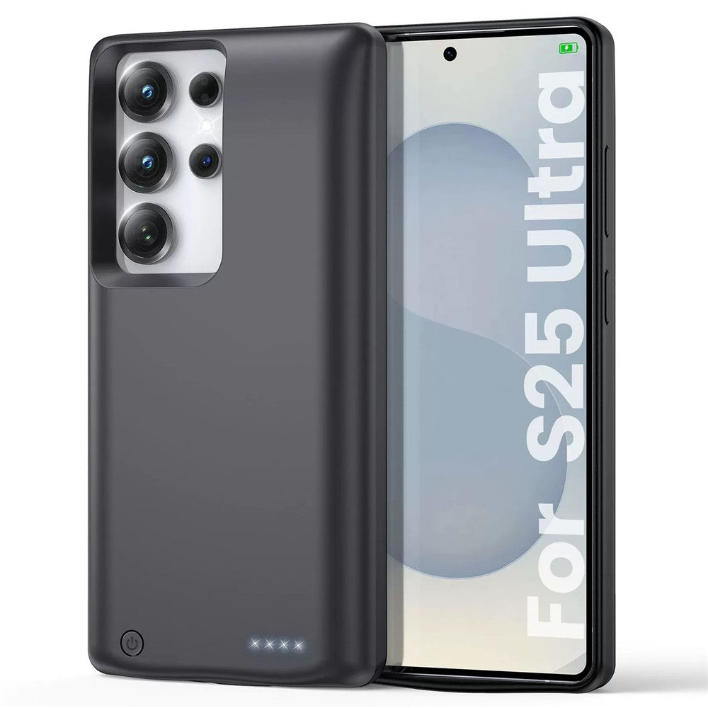10000mAh Phone Battery Case for Samsung Galaxy S25 Ultra Rechargeable Power Bank Battery Pack Protective Cover with LED Indicator