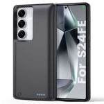 10000mAh mobilbatterifodral för Samsung Galaxy S24 FE Powerbank batteripaket skyddande fodral med LED-indikator