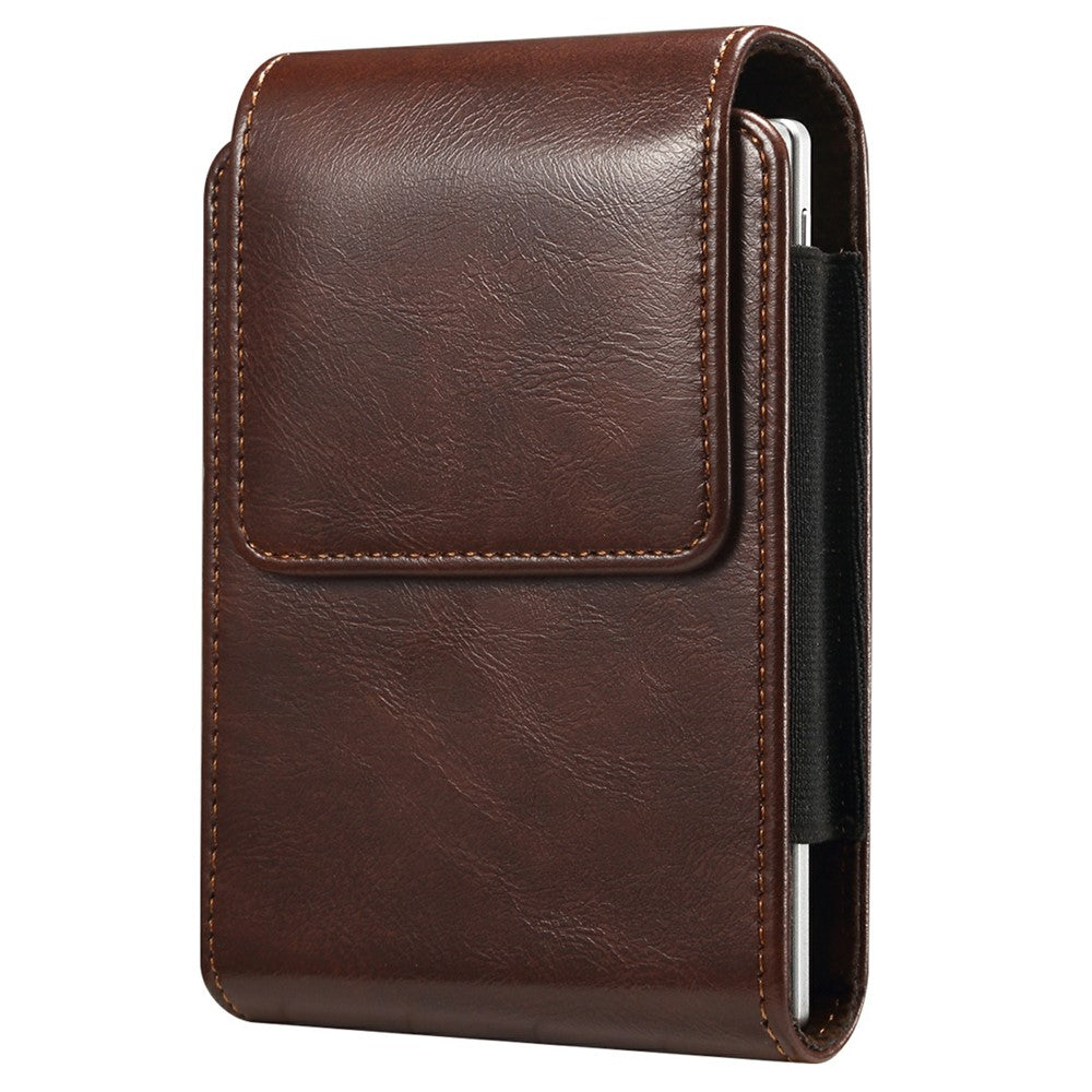 Samsung Galaxy Z Fold8 / Huawei Pura X Max mobilhölster med bältesklämma Crazy Horse Texture PU-läder Universalfodral