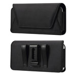 7.2 inch Phone Holster Magnetic Closure Oxford Fabric Belt Clip Universal Phone Pouch with Card Slot