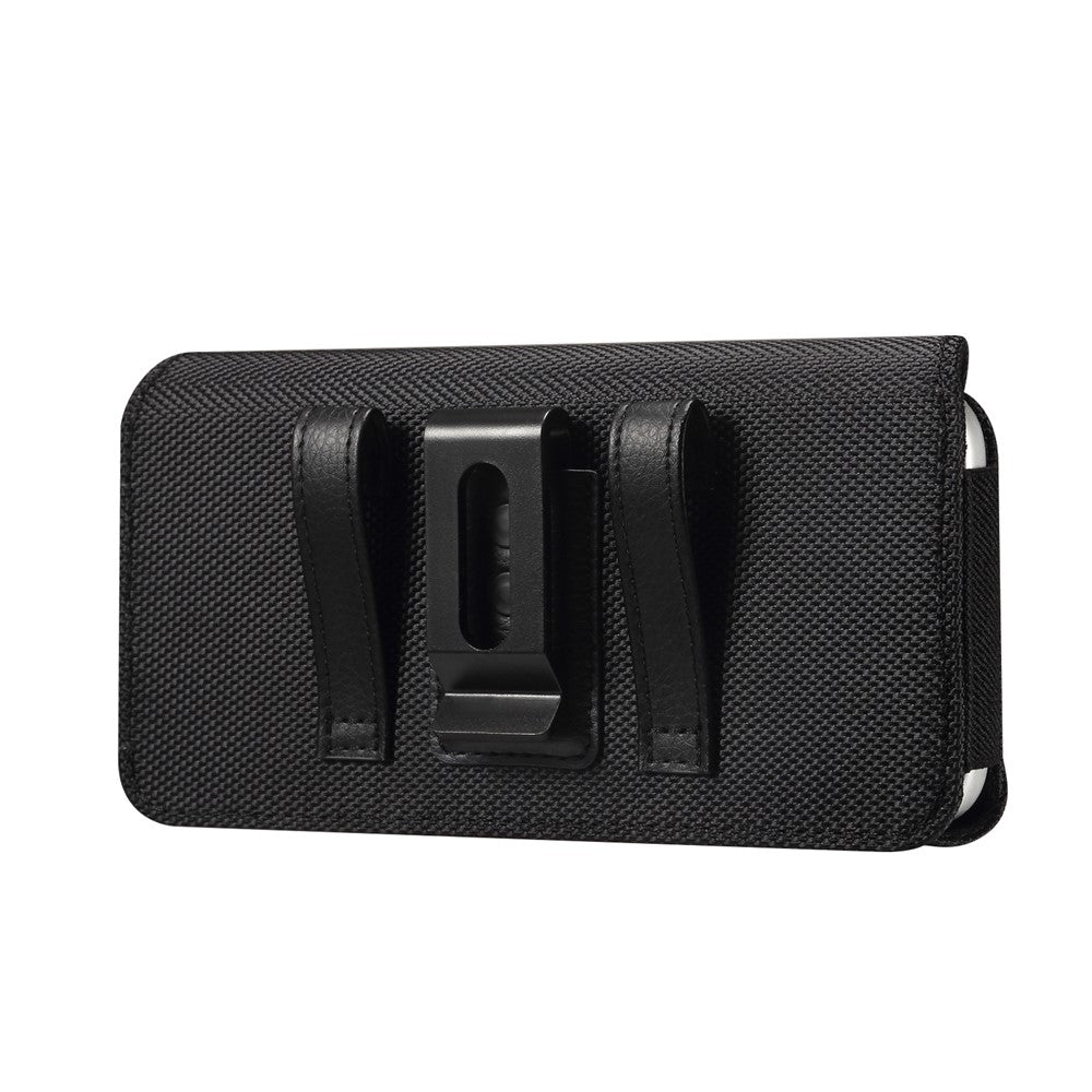 7.2 inch Phone Holster Magnetic Closure Oxford Fabric Belt Clip Universal Phone Pouch with Card Slot