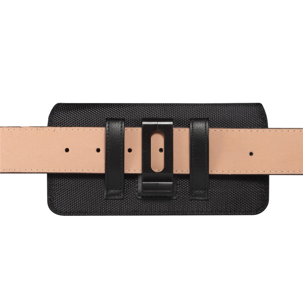 7.2 inch Phone Holster Magnetic Closure Oxford Fabric Belt Clip Universal Phone Pouch with Card Slot