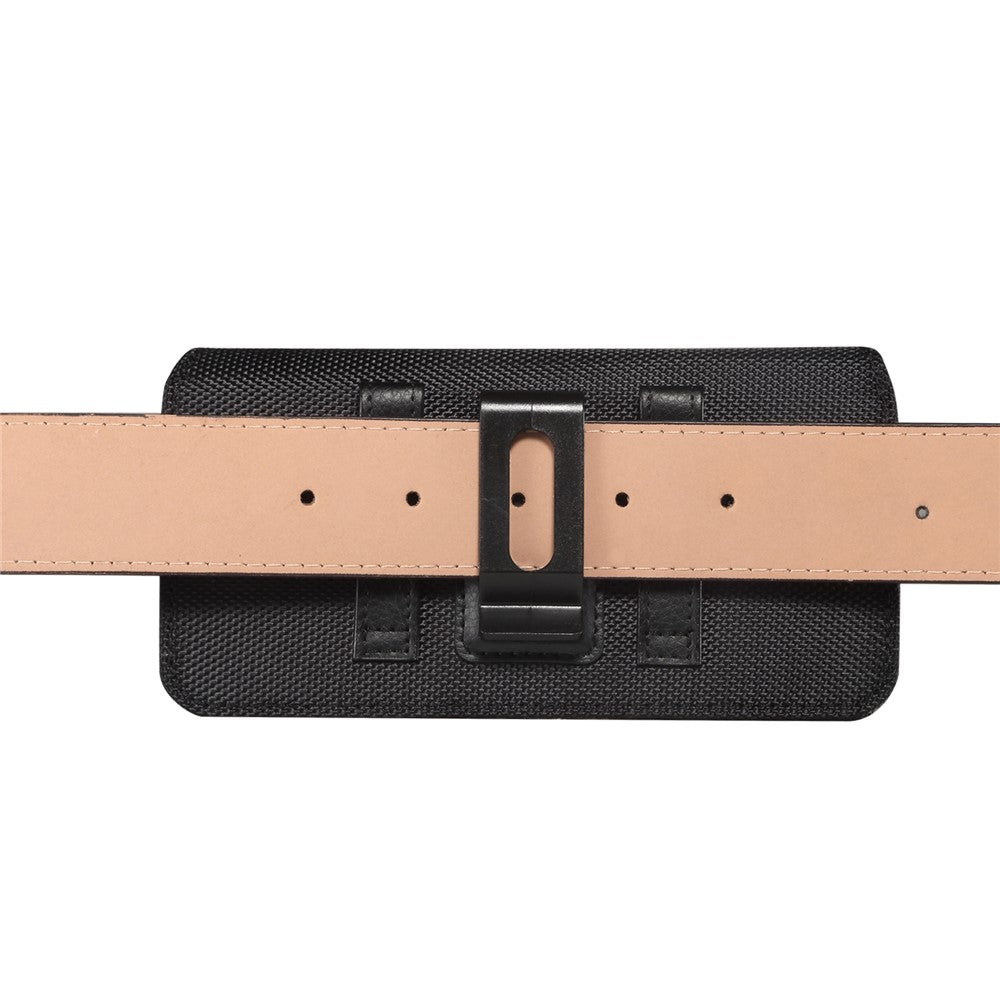 7.2 inch Phone Holster Magnetic Closure Oxford Fabric Belt Clip Universal Phone Pouch with Card Slot