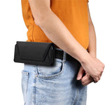 7.2 inch Phone Holster Magnetic Closure Oxford Fabric Belt Clip Universal Phone Pouch with Card Slot