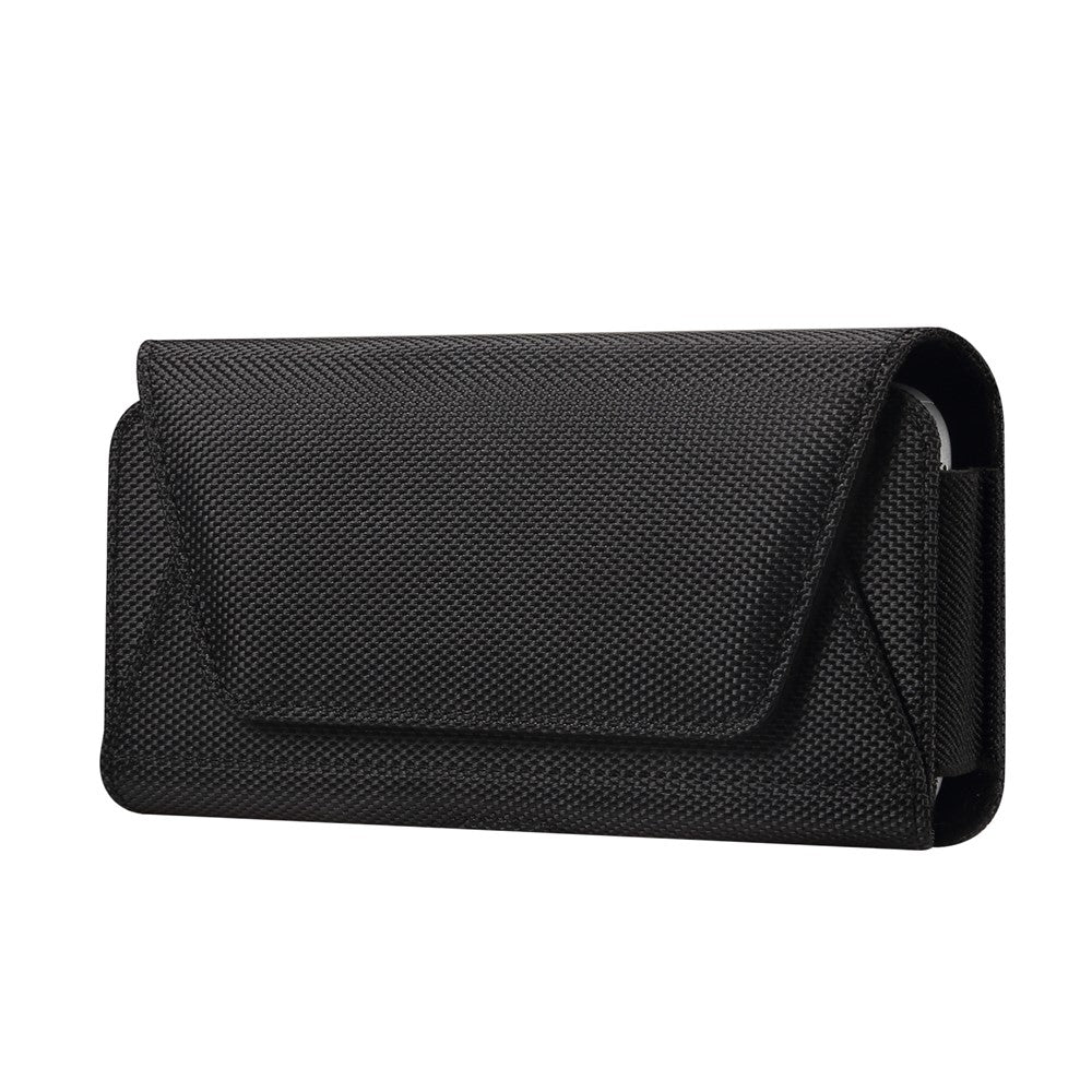 7.2 inch Phone Holster Magnetic Closure Oxford Fabric Belt Clip Universal Phone Pouch with Card Slot