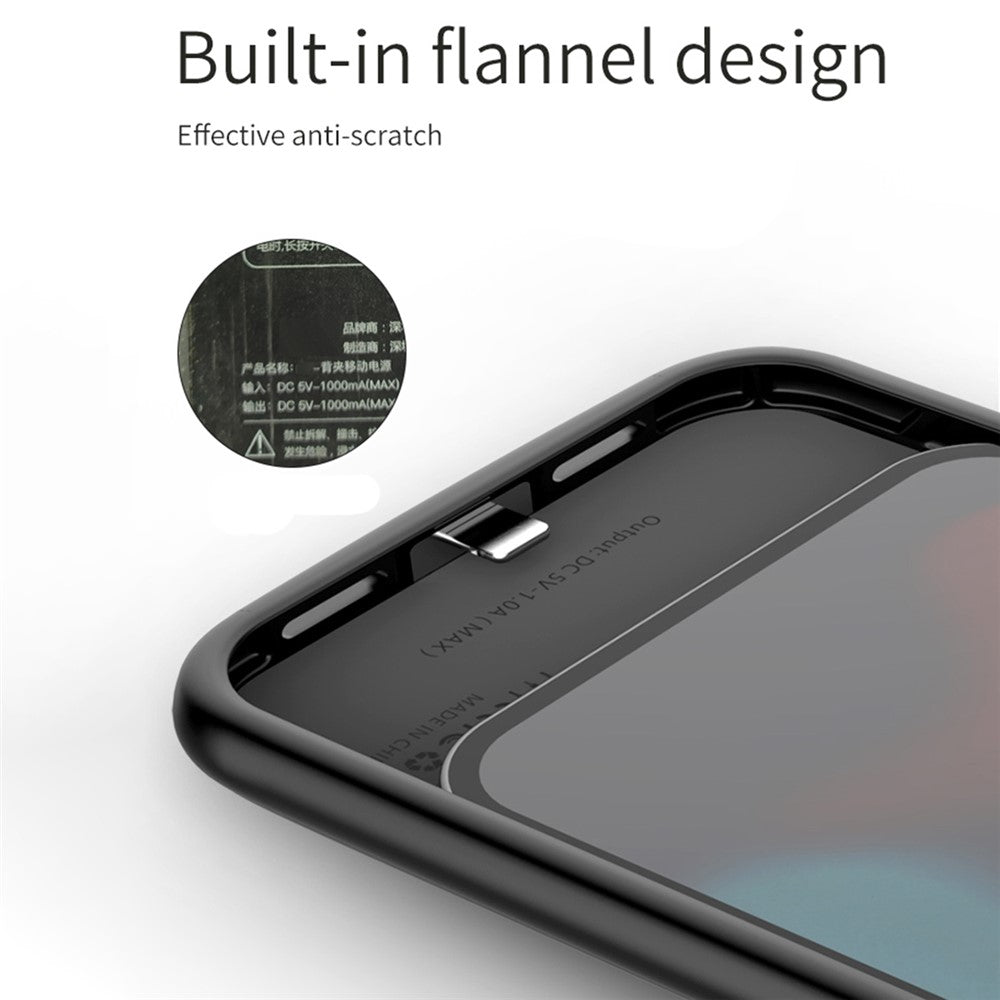 B98 til iPhone 13 6,1 tommer 7000mAh genopladeligt battericover, der er kompatibelt med MagSafe trådløs oplader (understøtter lyd)