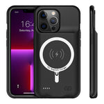 B98S For iPhone 13 Pro 6.1 inch 7000mAh Charging Case Rechargeable Battery Back Shell Compatible with MagSafe Wireless Charger (Support Audio)