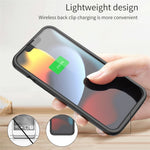 C88 For iPhone 13 Pro Max 6.7 inch 8500mAh Rechargeable Battery Power Bank Soft TPU Edge ABS Charging Case Compatible with MagSafe Wireless Charger (Support Audio)
