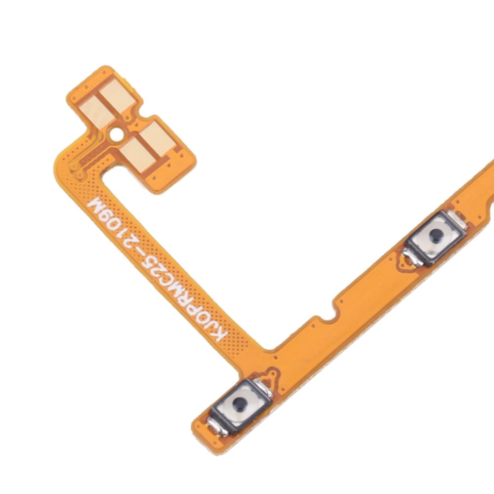 For Realme C25 Power On/Off and Volume Flex Cable Replacement Part (without Logo)