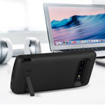 E27 For Samsung Galaxy S10 4G 6000mAh Rechargeable Extended Battery Back Case Folding Kickstand Design Soft TPU Edge Phone Charger